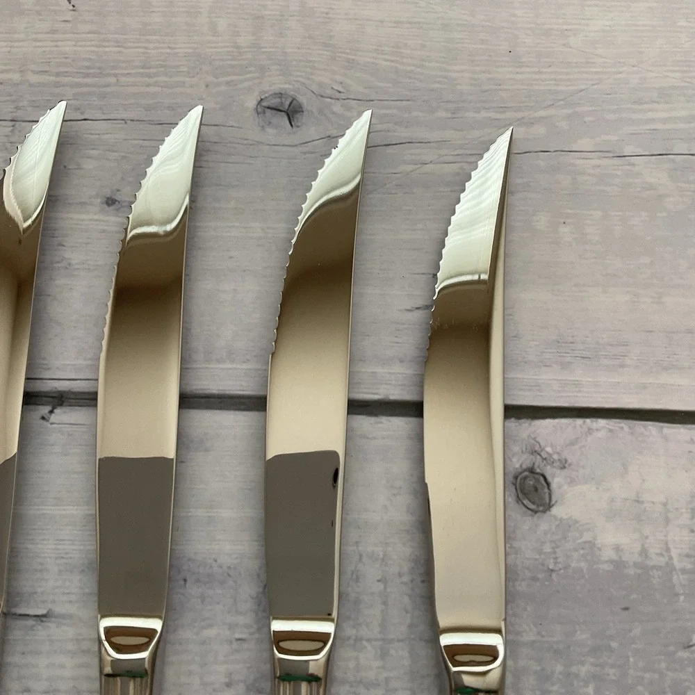 Wallace ARLINGTON Steak Knives Set Of 6 Stainless Steel Flatware #3